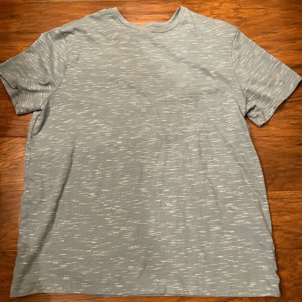 Goodfellow Heather Blue Short Sleeve Shirt Size L